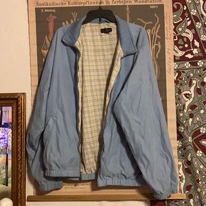 Vintage Baby blue wind breaker/bomber jacket